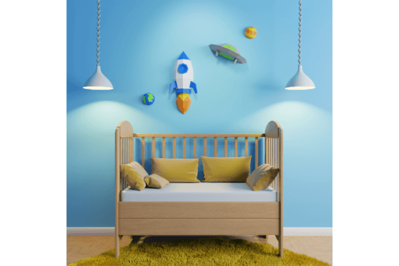 3D Papercraft Rocket Saucer: A 3D SVG Fantasy Asset