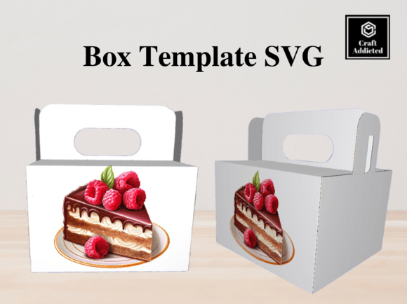 Chocolate Cake Slice SVG Template Box: 3D Shapes Review