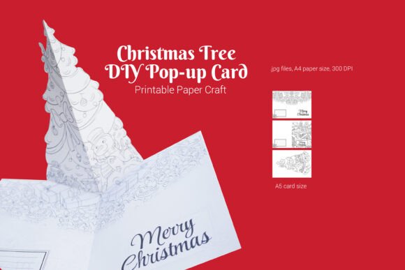 COLORING Christmas Tree 3d Pop Up Card Review