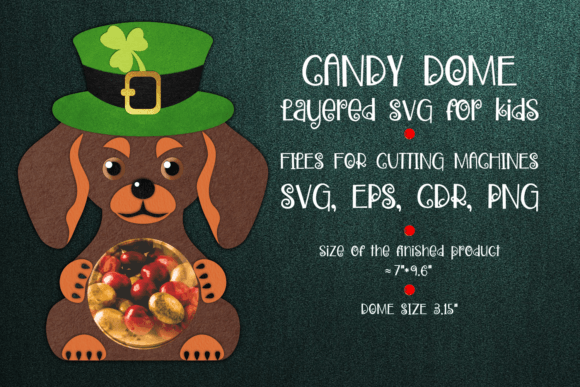 Dachshund Candy Dome 3D SVG Shapes Review