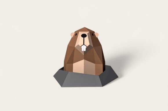 DIY Groundhog 3D SVG: Shapes for Local Branding