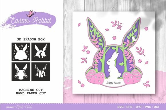 Easter Bunny 3D Shadow Box SVG Review