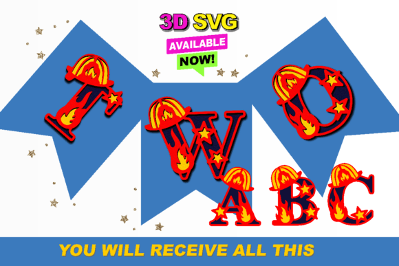 Firefighter Alphabet 3D SVG: Editorial Shapes Review