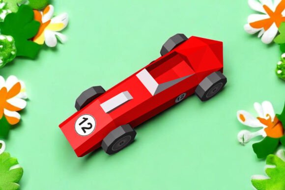 Formula 1 Car 3D SVG: Shapes Asset Review