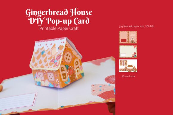 Gingerbread House Popup Card 3D SVG Shapes Review