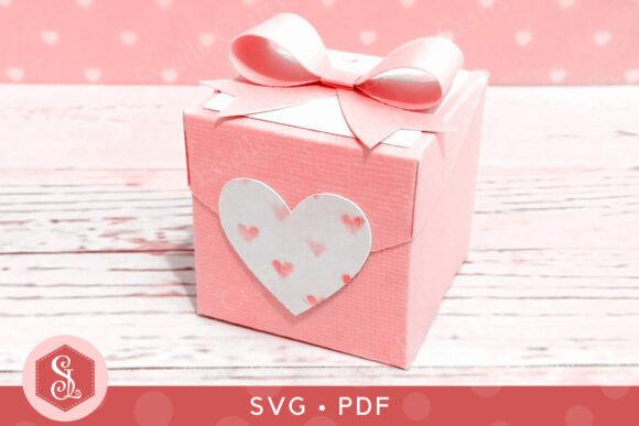 Heart Favour Box 3D SVG: Shapes for Local Branding