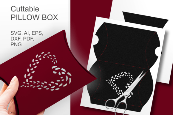 Heart Made of Tiny Forms Pillow Box SVG Review