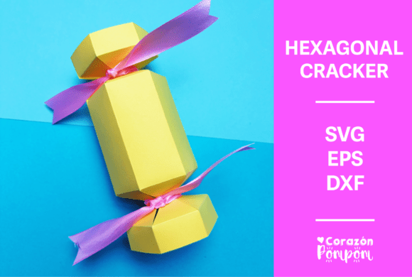 Hexagonal Cracker 3D SVG: Shapes for Digital Products
