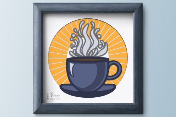 Holy Cup of Coffee SVG: Laser Cutting Shadow Boxes