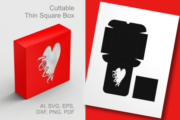 Love N Heart 3D SVG Shapes for Local Branding
