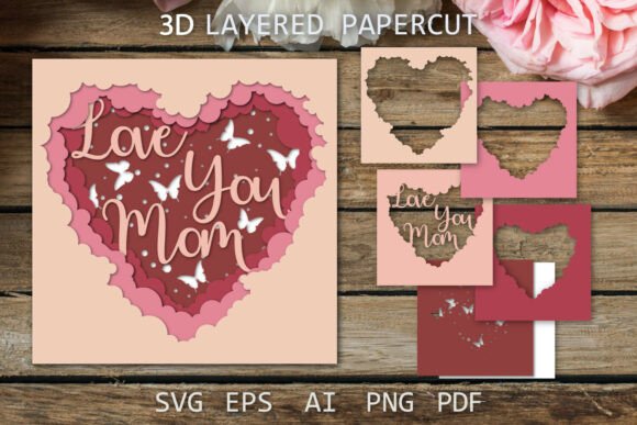 Love You Mom 3D SVG: A Mother's Day Asset Review