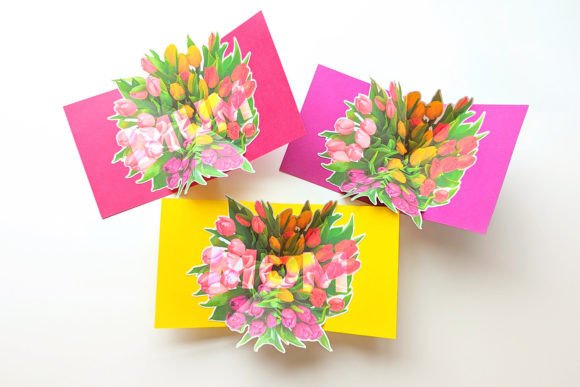 Mom Bouquet 3D SVG: Paper Flowers for Branding