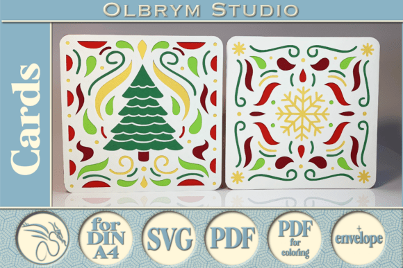 Papel Picado Christmas Gift Card 3D SVG Review