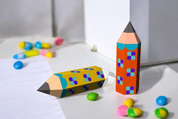 Pencil Favor 3D SVG for Local Gift Boxes