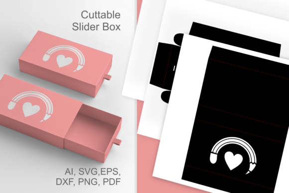 Pencil N Heart 3D SVG: School Favor Box Review