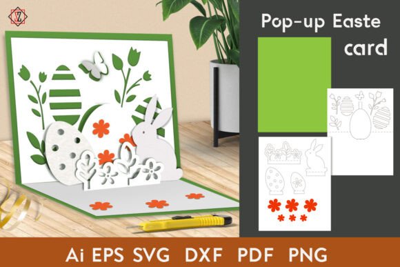 Pop-up Easter Card 3D SVG Shapes Review
