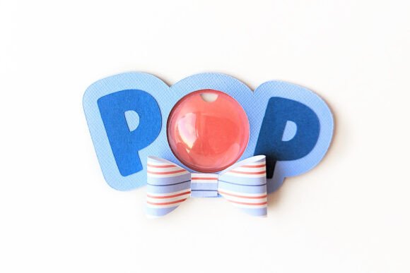 Pop with 3D Bowtie Candy Dome Holder: 3D SVG Shapes