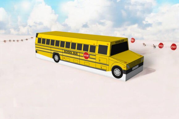School Bus Favor 3D SVG: Editorial Shapes Review