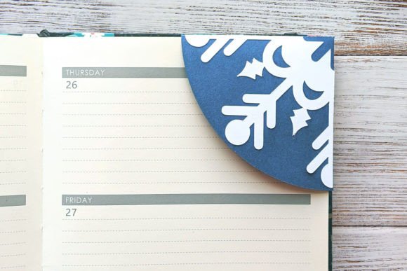Snowflake Papercut Corner Bookmark SVG: 3D Shapes Review