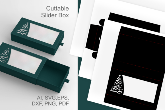 Sparkling Xmas Tree 3D SVG: Christmas Packaging Design