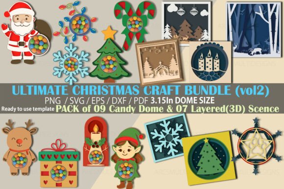 Ultimate Christmas Craft Bundle: 3D SVG Review